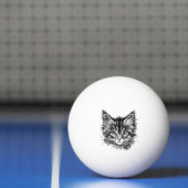 Schwarz-Weiß-Kitten Tischtennisball (Netto)