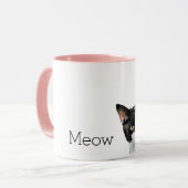 Schwarz-weiß Kitty Cat Tasse (Vorderseite Links)