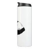 Schwarz-Weiß-Kitty Thermosbecher (Nach rechts gedreht)