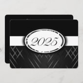 Schwarz-Weiß-Klasse der Einladungen 2025 (Vorne/Hinten)