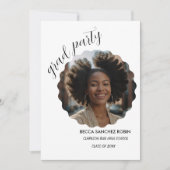 Schwarz-Weiß-Klasse der schwarzen Einladung 2025 (Vorderseite)