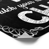 Schwarz-Weiß-Klassenposter mit Inspiration Poster (Ecke)