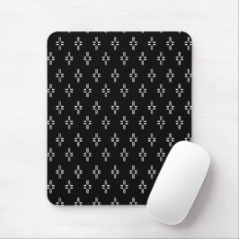 Schwarz/Weiß Klassik Abstrakt Mousepad