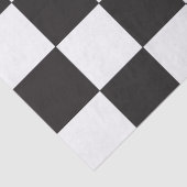 Schwarz-Weiß-Klassik des karierten Motherboards Seidenpapier (Detail)