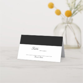 Schwarz/Weiß Klassik Elegante Tischnummer Platzkarte