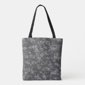 Schwarz-Weiß-Klassik Elegantes Blumenmuster Tasche (Rückseite)