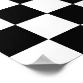 Schwarz-Weiß-Klassik-Karton Poster (Ecke)