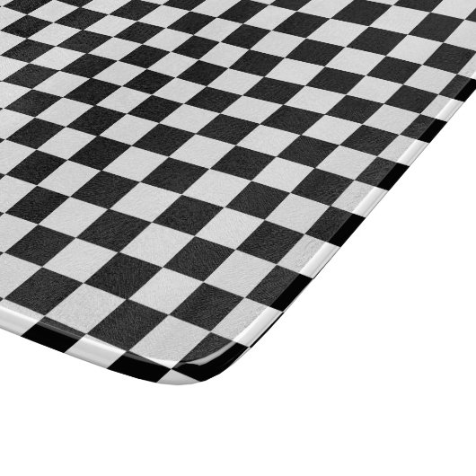 Schwarz-Weiß-Klassik-Karton Schneidebrett (Ecke)