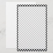 Schwarz-Weiß-Klassik-Karton von STaylor Briefpapier (Vorne/Hinten)