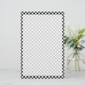 Schwarz-Weiß-Klassik-Karton von STaylor Briefpapier (Stehend Vorderseite)