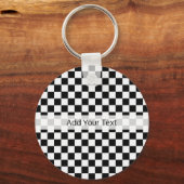 Schwarz-Weiß-Klassik-Karton von STaylor Schlüsselanhänger (Vorderseite)
