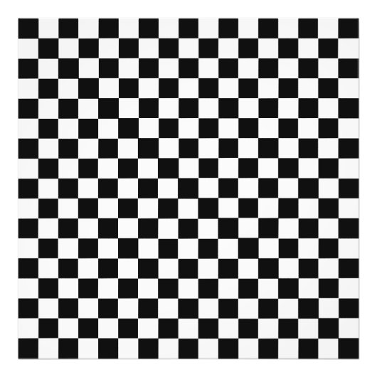 Schwarz-Weiß-Klassik-Schachbrett von STaylor Fotodruck (Vorne)