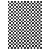 Schwarz-Weiß-Klassik-Schachbrett von STaylor Klemmbrett (Rückseite)