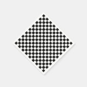 Schwarz-Weiß-Klassik-Schachbrett von STaylor Serviette (Ecke)