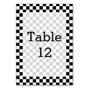 Schwarz-Weiß-Klassik-Schachbrett von STaylor Tischnummer