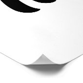 Schwarz-Weiß-Klassiker für Autos. Poster (Ecke)