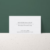 Schwarz-Weiß-Klassiker Visitenkarte