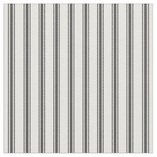 Schwarz-Weiß-Klassische Tick-Streifen Stoff