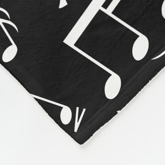Schwarz-Weiß-Klavierdesign Fleecedecke (Ecke)