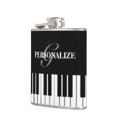 Schwarz-Weiß-Klaviertasten, kundenspezifischer Mon Flachmann (Links)