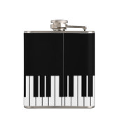 Schwarz-Weiß-Klaviertasten, kundenspezifischer Mon Flachmann (Rückseite)