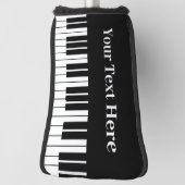 Schwarz-Weiß-Klaviertasten nach Belieben Golf Headcover (Rotieren 90)