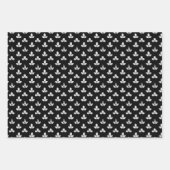 Schwarz-Weiß-Klee Geschenkpapier Set (Vorderseite 3)