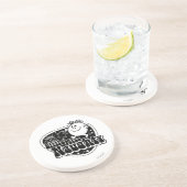 Schwarz & Weiß Kleine Miss Naughty Untersetzer (Seite)