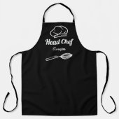 Schwarz-Weiß-Koch Schürze (Vorderseite)