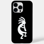 Schwarz-Weiß-Kokopelli Case-Mate iPhone Hülle (Rückseite)