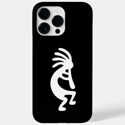 Schwarz-Weiß-Kokopelli Case-Mate iPhone Hülle (Rückseite)