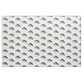 Schwarz-Weiß-Kokopelli-Muster Südwestdesign Stoff (Yard (91,4 cm))