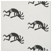 Schwarz-Weiß-Kokopelli-Muster Südwestdesign Stoff (Muster)