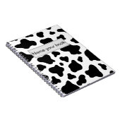 Schwarz-Weiß-Kokospalmen-Trendfarm Notizblock (Rechte Seite)