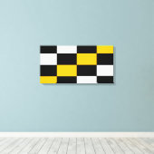 Schwarz-Weiss Kontrast Leinwanddruck (Insitu (Holzboden))