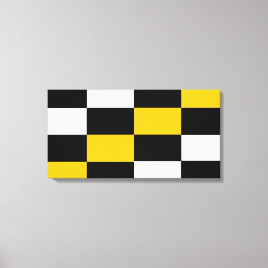 Schwarz-Weiss Kontrast Leinwanddruck (Vorderseite)