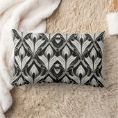Schwarz-Weiß-Kontrast Lendenkissen (Decke)