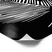 Schwarz-Weiß-Kontrast Poster (Ecke)