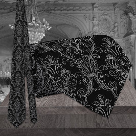 Schwarz-Weiß-Kontur Krawatte