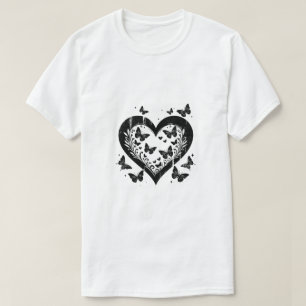 Schwarz-weiß Konzeptionelle künstlerische Gestaltu T-Shirt