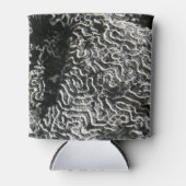 Schwarz-Weiß-Korallen I Abstrakt-Natur-Foto Dosenkühler (Vorderseite)