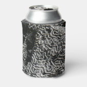 Schwarz-Weiß-Korallen I Abstrakt-Natur-Foto Dosenkühler (Kanne Rückseite)