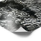 Schwarz-Weiß-Korallen I Abstrakt-Natur-Foto Fotodruck (Ecke)