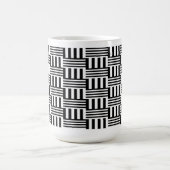 Schwarz-Weiß-Korb Kaffeetasse (Mittel)