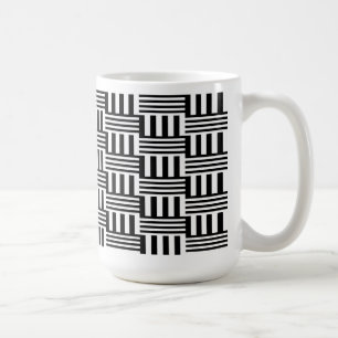 Schwarz-Weiß-Korb Kaffeetasse