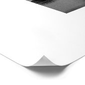 Schwarz-Weiß-Körner-Silos Poster (Ecke)