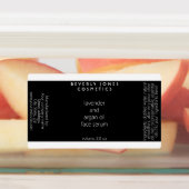 Schwarz-Weiß-Kosmetiktücher-Dropdown-Flasche Etiketten (Befestigt)