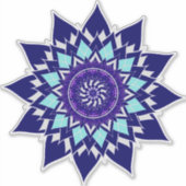 Schwarz-Weiß-Kosmos Aufkleber (Vorderseite)