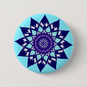 Schwarz-Weiß-Kosmos Button