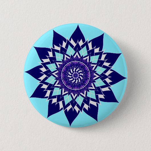 Schwarz-Weiß-Kosmos Button (Vorderseite)